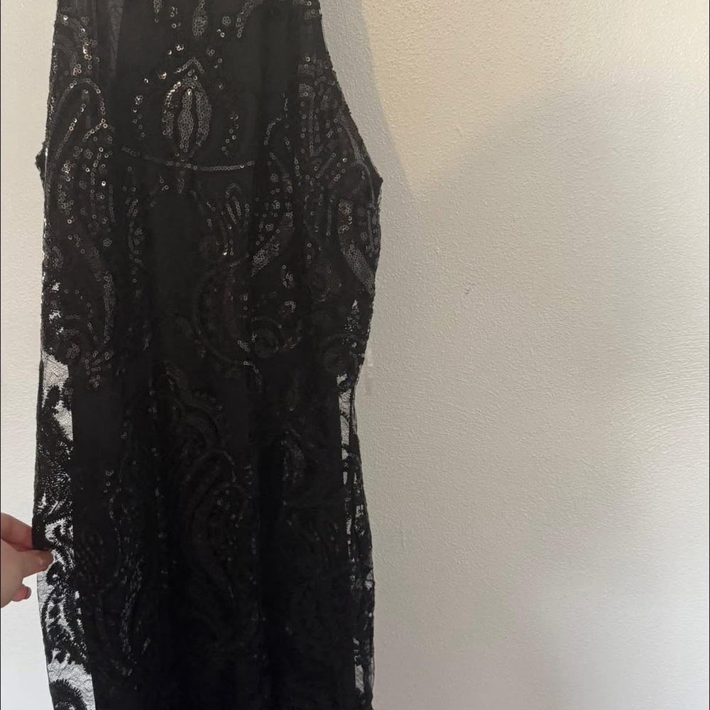 Elegant Black Lace Dress